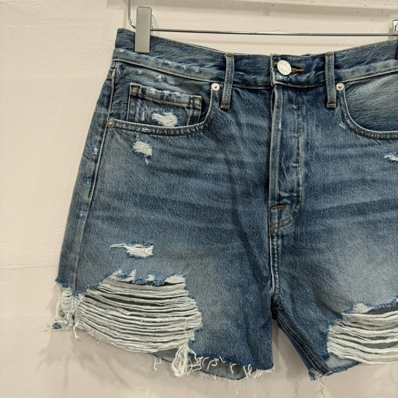 Frame High Rise Vintage Jeans Frays Northville Rips Size 28 - Picture 3 of 9